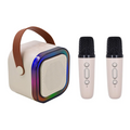 Caixa de Som Karaoke Bluetooth Infantil com 2 Microfones