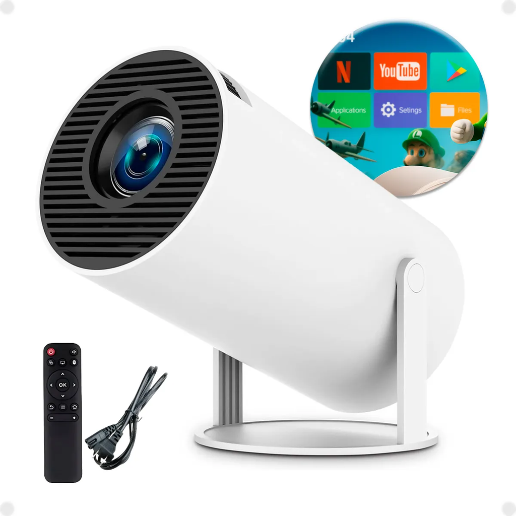 Mini Projetor Android 4K Wifi 5G HY300 Ultra HD