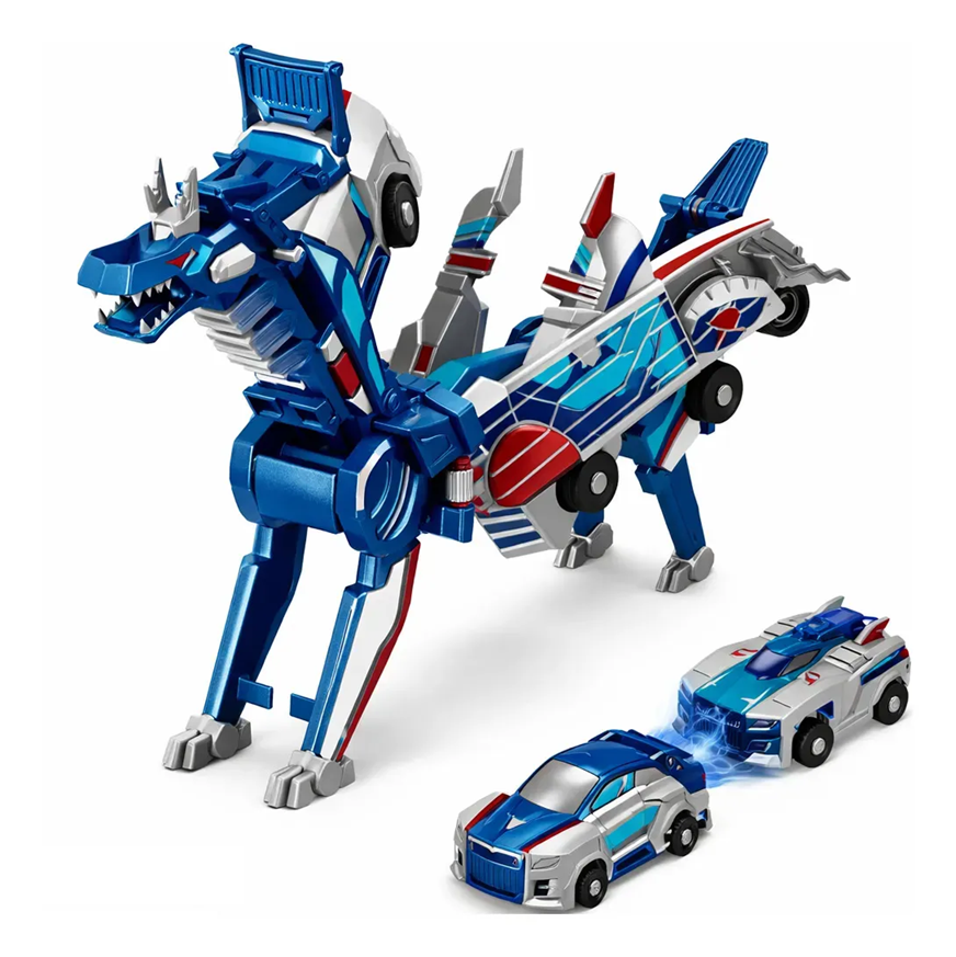 Carrinho Dragão Transformer Brinquedo Magnético
