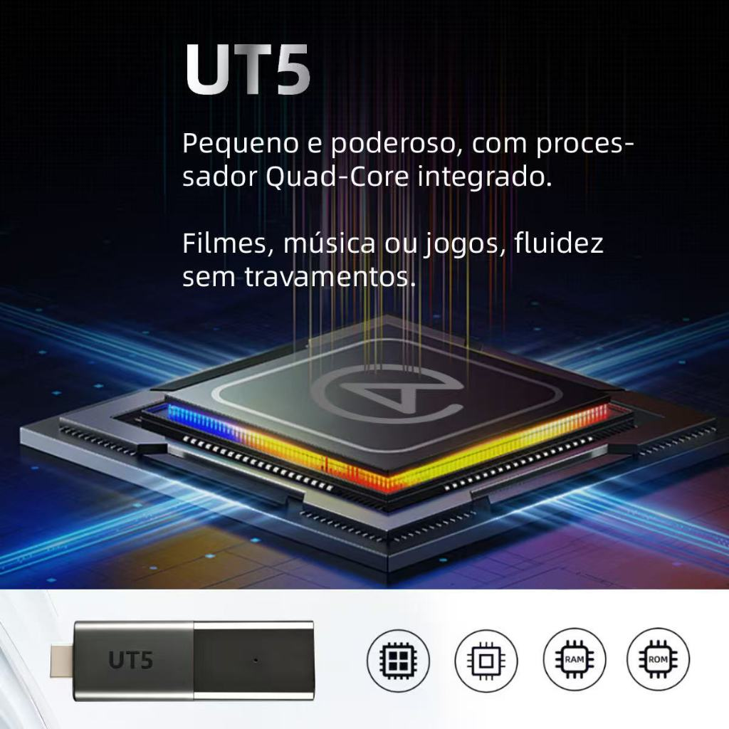 Tv Stick UT5 8K Android 10 Wifi 5G Bluetooth