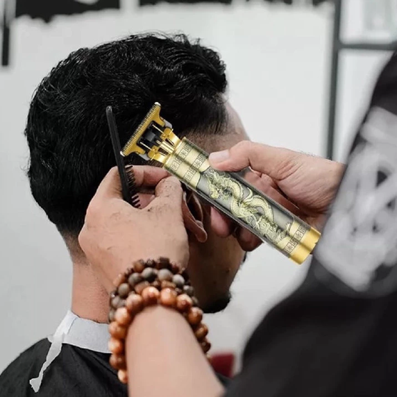 Máquina de Cortar Cabelo Barbeador Dragão Gold