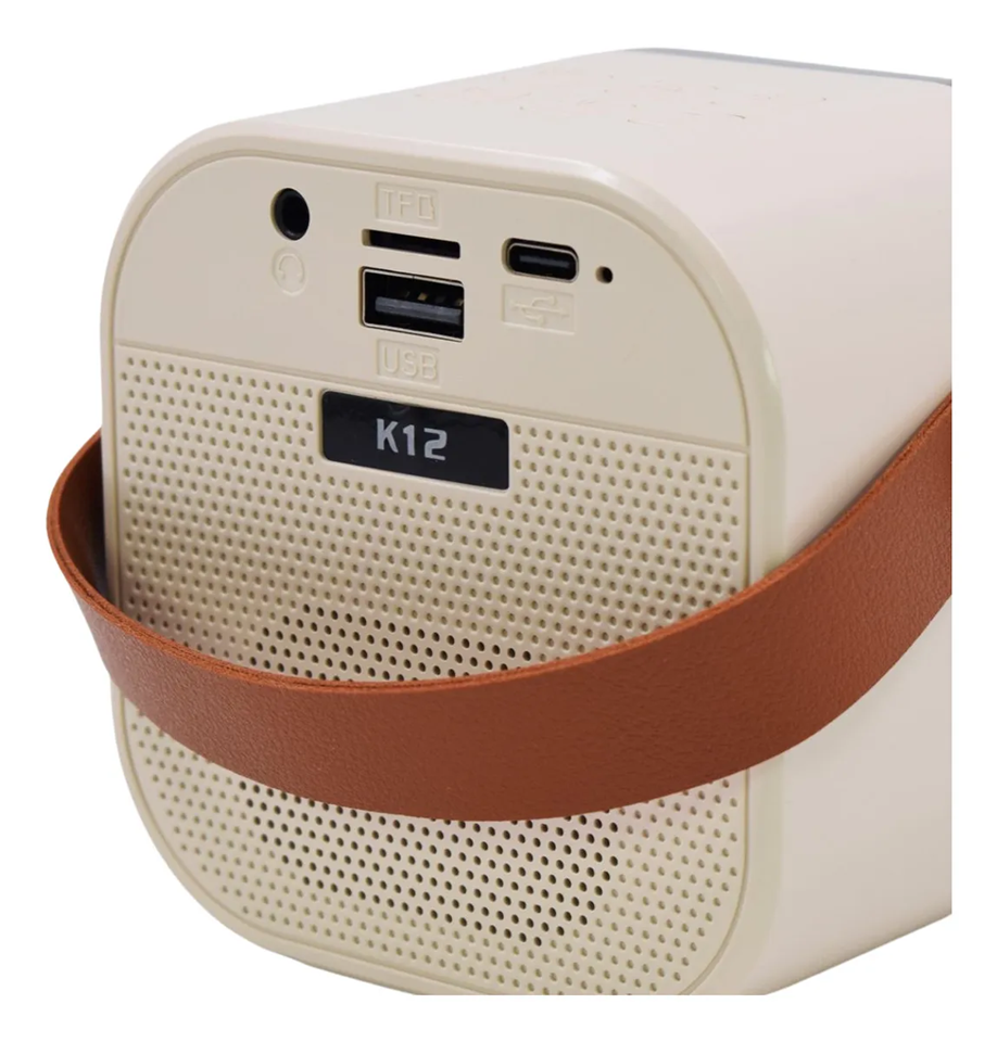 Caixa de Som Karaoke Bluetooth Infantil com 2 Microfones