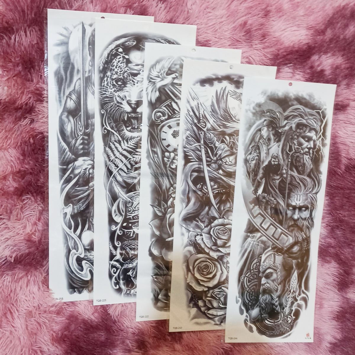 Tatuagem Falsa Temporária Impermeável para Braço 48x17cm