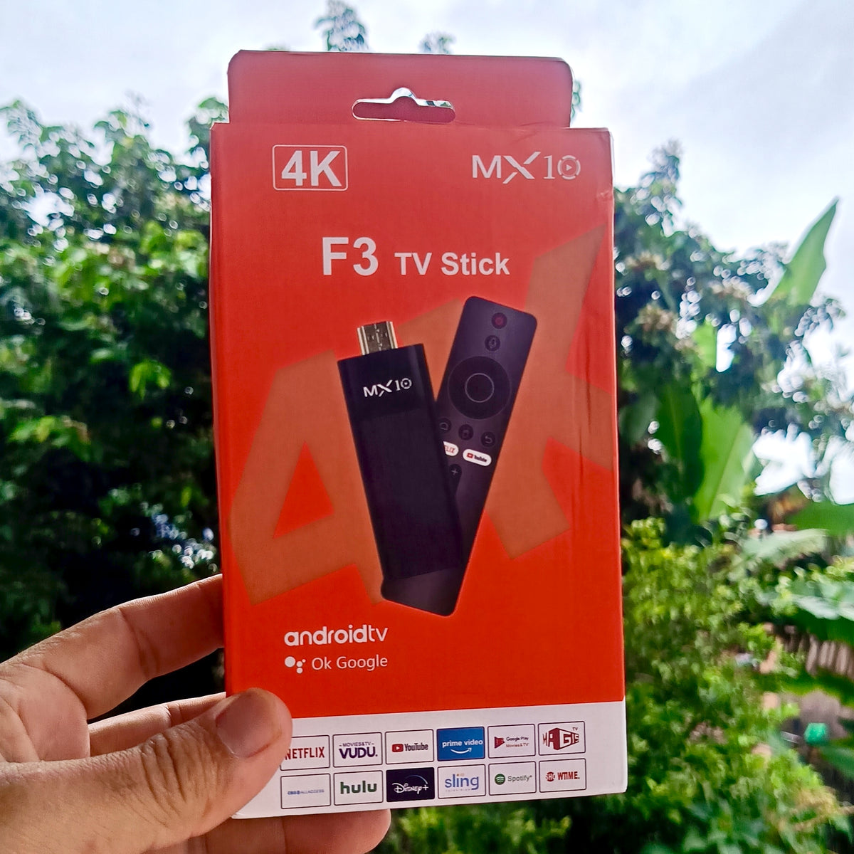 Tv Stick F3 MX10 4K Android 13 Wifi 5G Bluetooth 5.0