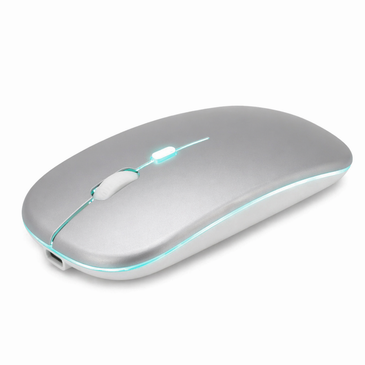 Mouse Sem Fio Recarregável RGB 2.4GHz com DPI Ajustável e Bateria 500mAh