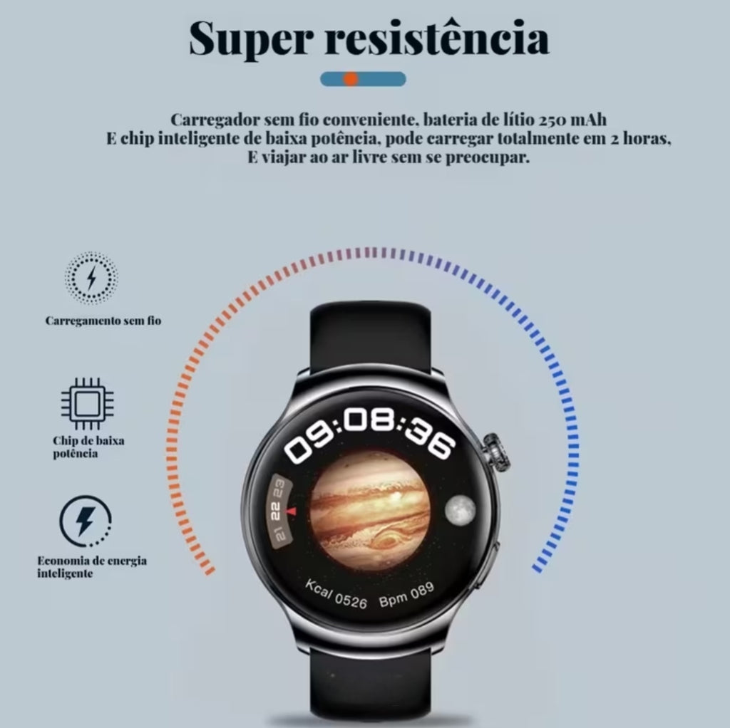 Smartwatch Watch 5 com 2 pulseiras