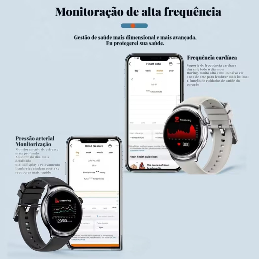 Smartwatch Watch 5 com 2 pulseiras