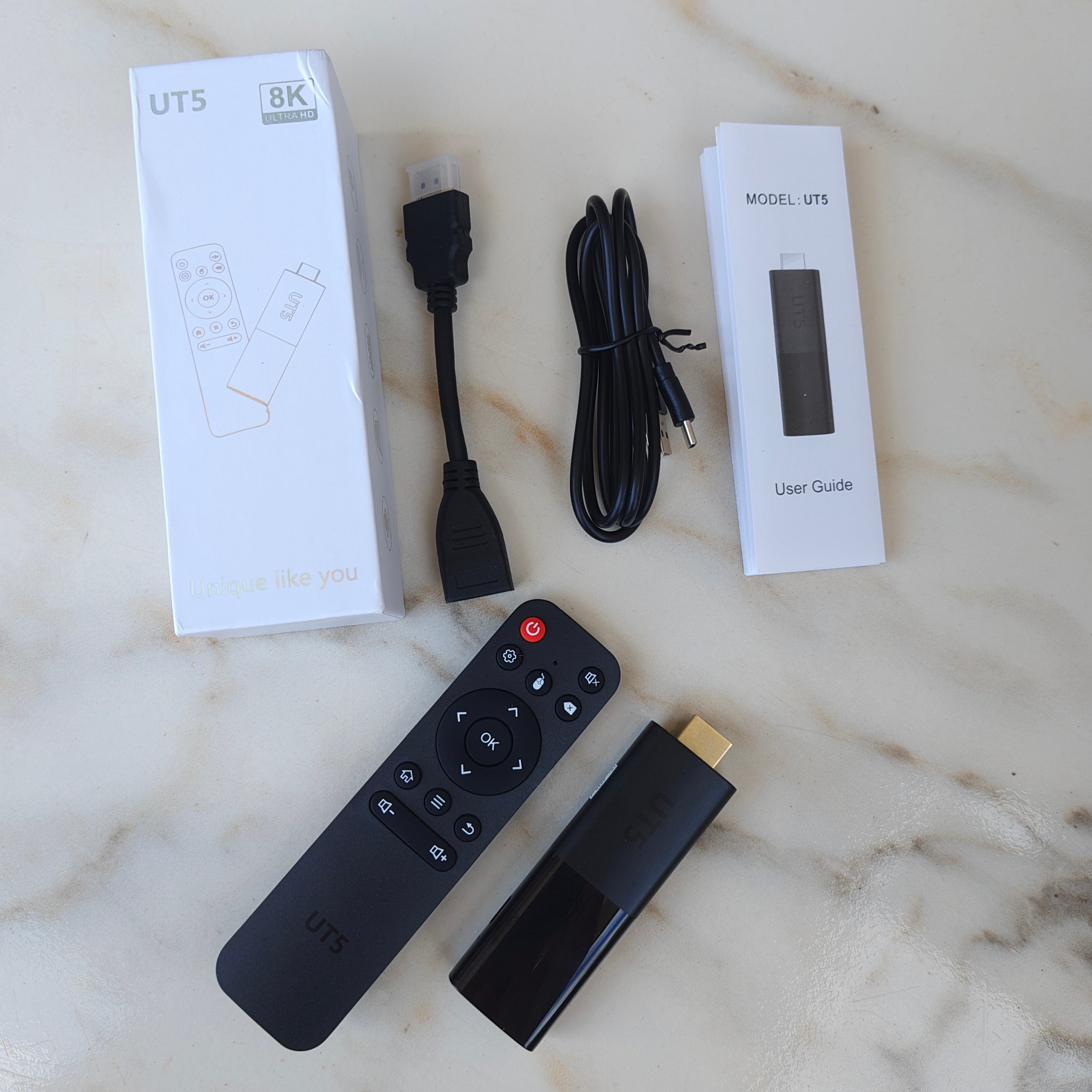 Tv Stick UT5 8K Android 10 Wifi 5G Bluetooth