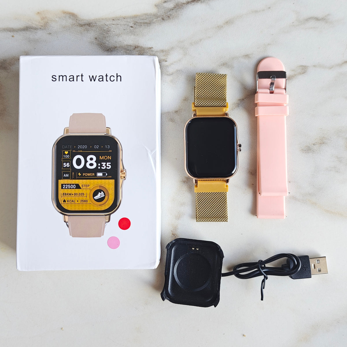 Smartwatch BW Plus Com 2 Pulseiras