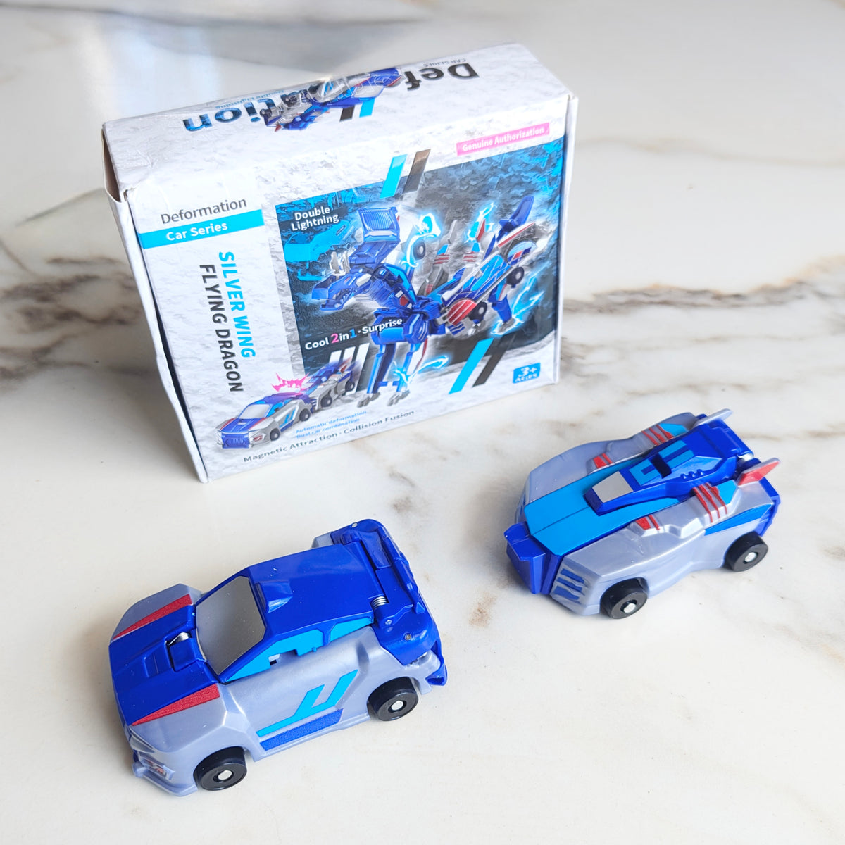 Carrinho Dragão Transformer Brinquedo Magnético