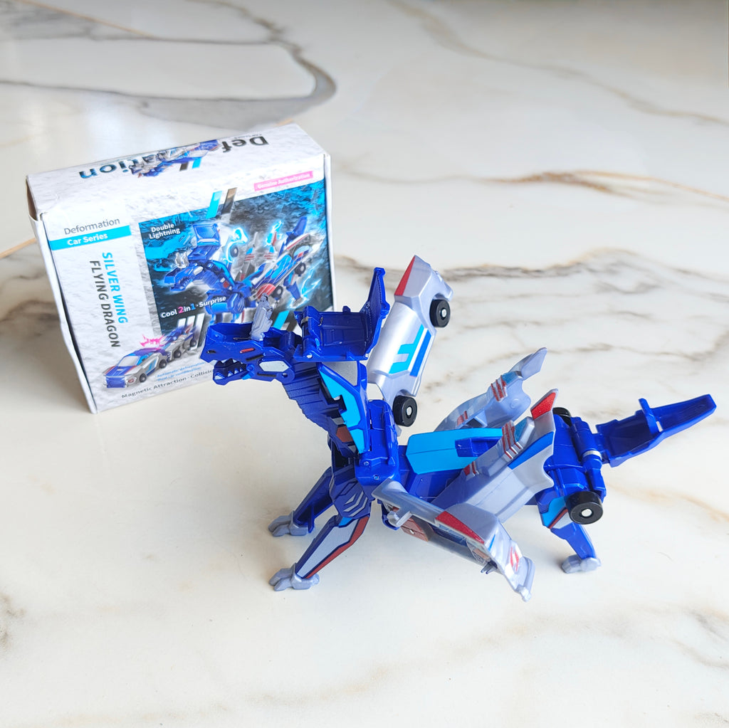 Carrinho Dragão Transformer Brinquedo Magnético