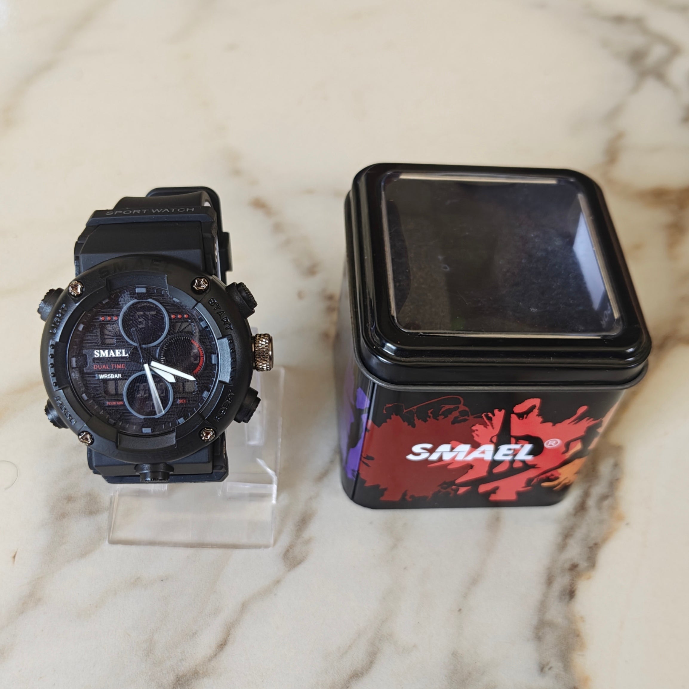 Relógio Smael Dual Time Trendy Street