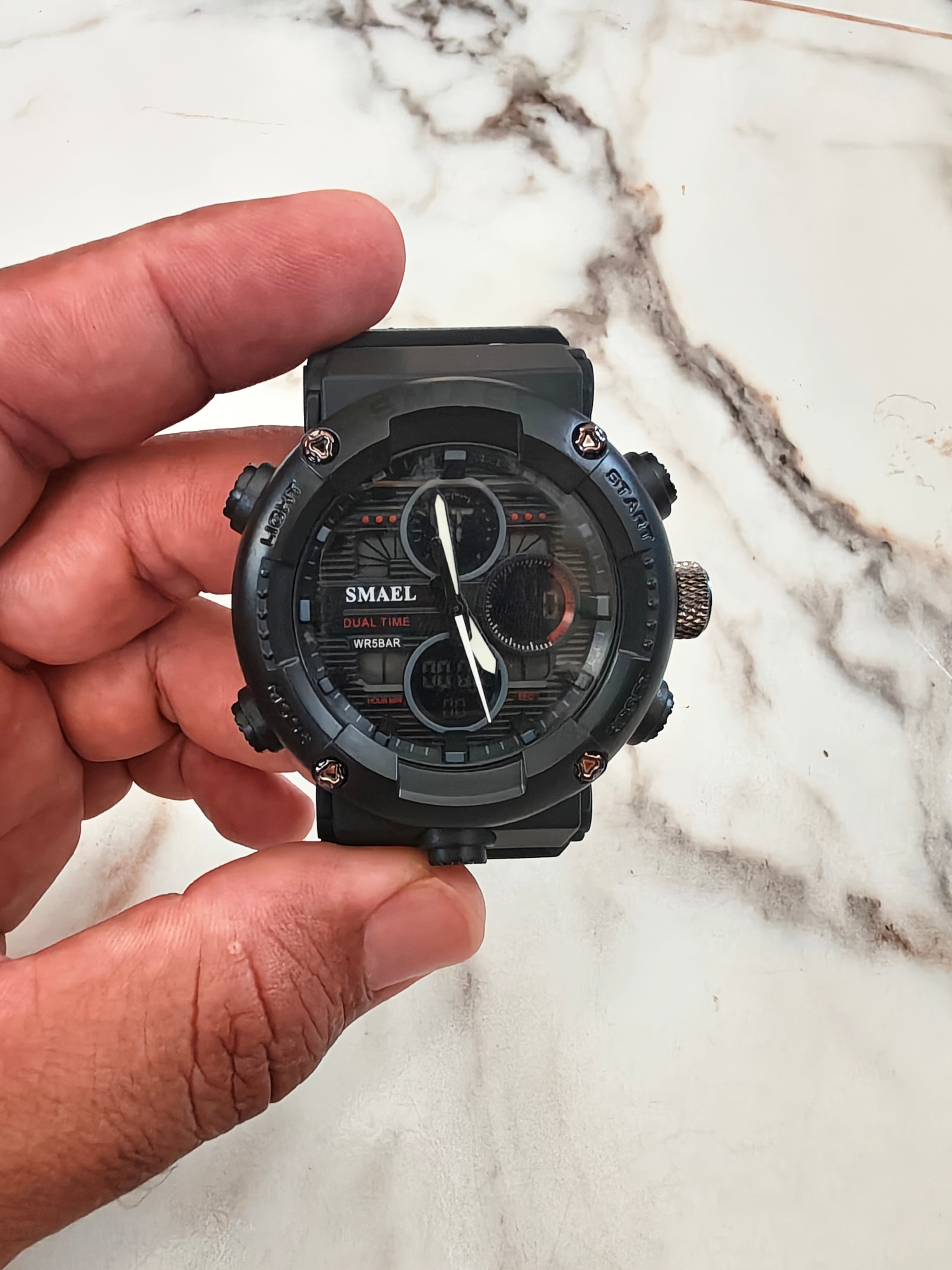 Relógio Smael Dual Time Trendy Street