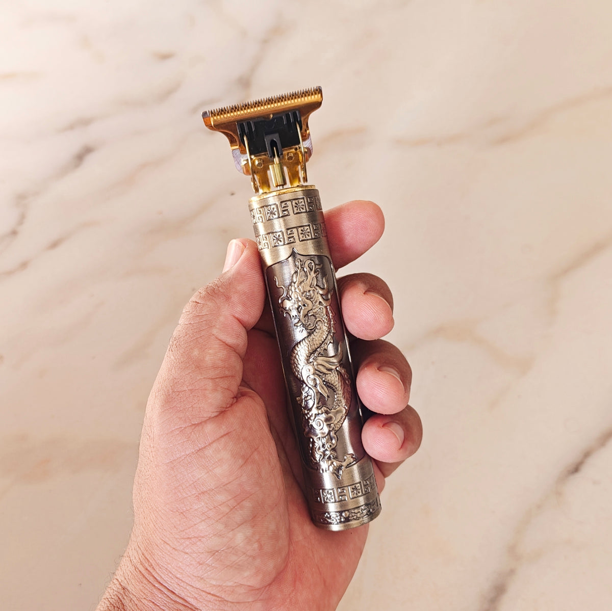 Máquina de Cortar Cabelo Barbeador Dragão Gold