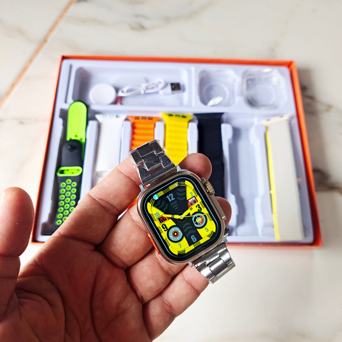 Smartwatch Ultra 9 com 7 Pulseiras 49mm