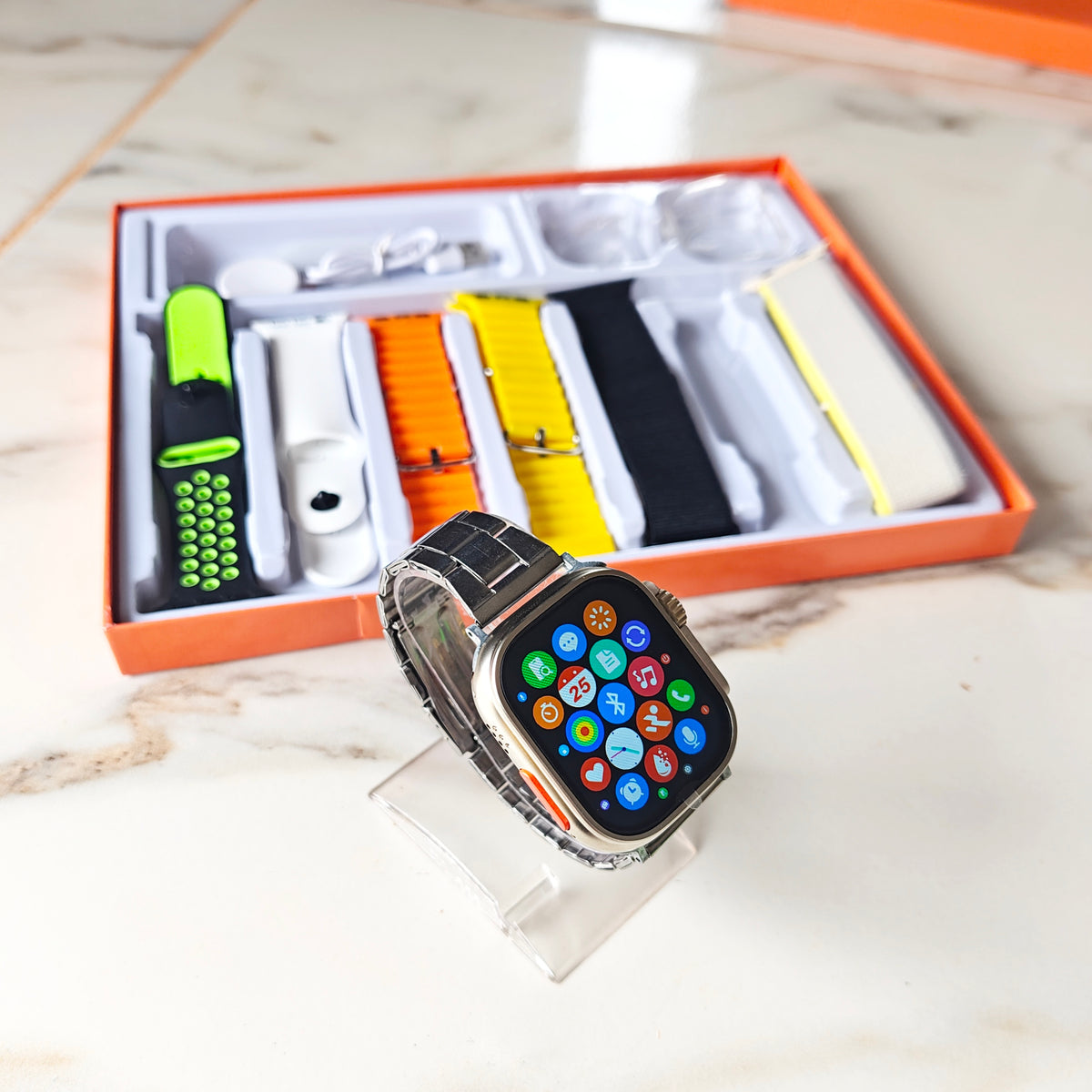 Smartwatch Ultra 9 com 7 Pulseiras 49mm
