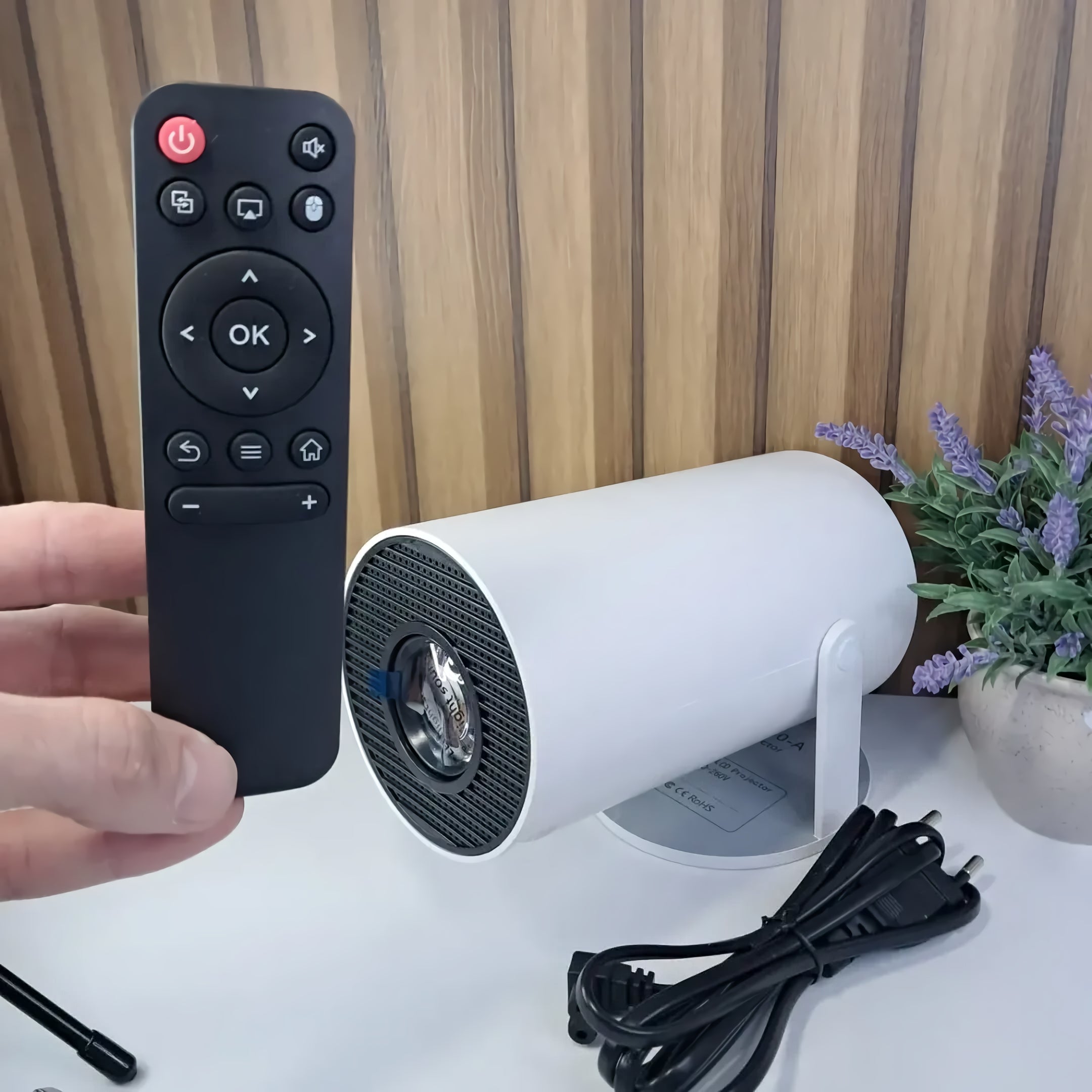 Mini Projetor Android 4K Wifi 5G HY300 Ultra HD