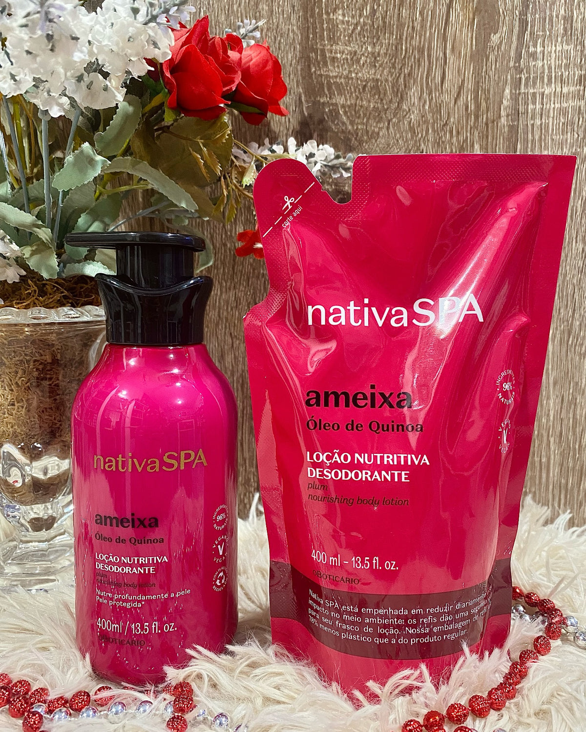 Combo NativaSPA Ameixa Hidratante 400ml + Refil 350ml
