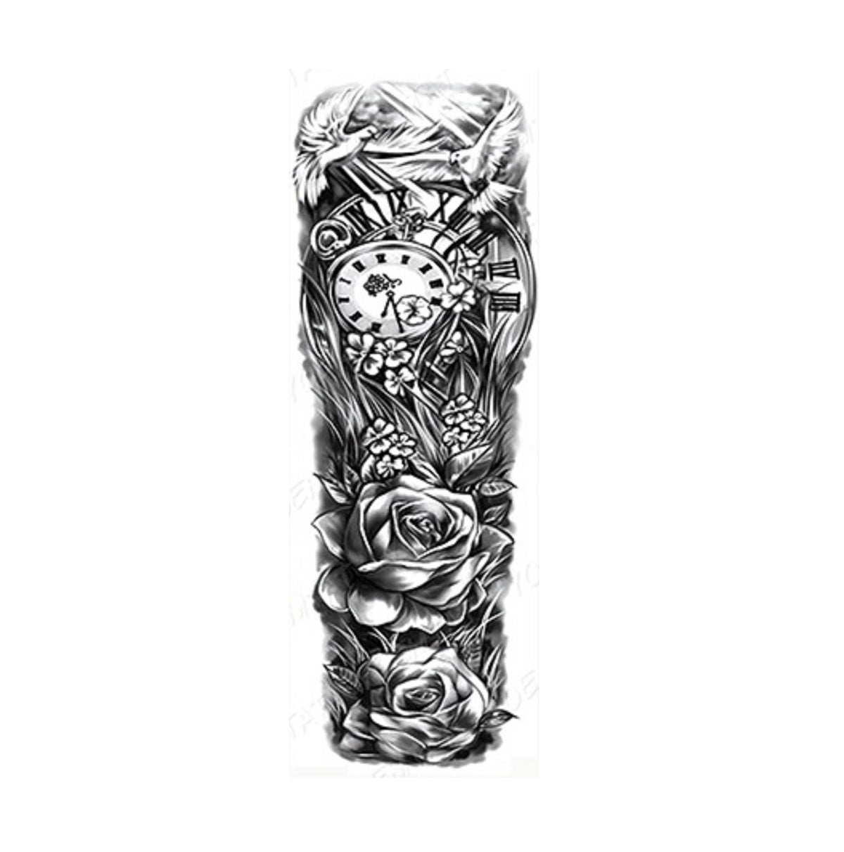 Tatuagem Falsa Temporária Impermeável para Braço 48x17cm