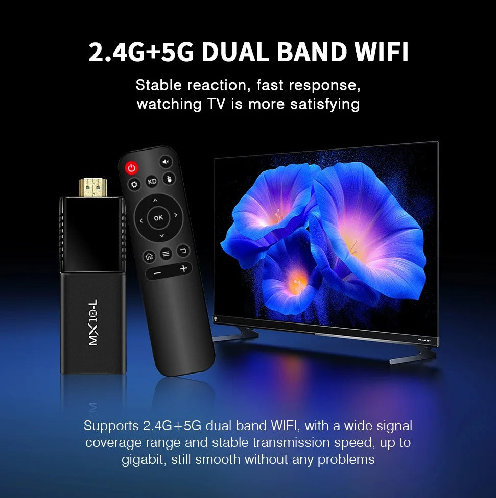 Tv Stick MX10-L Android 14 Wifi 4K